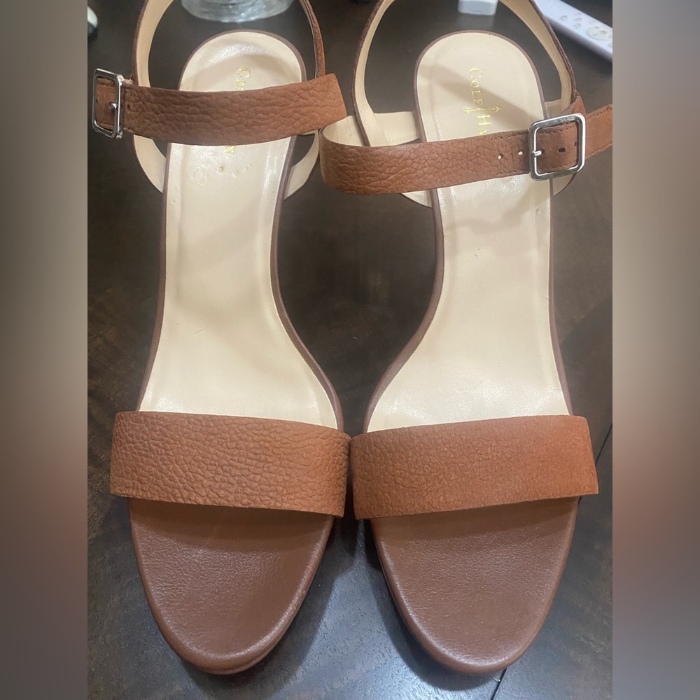 Cole Haan brown high heel shoes